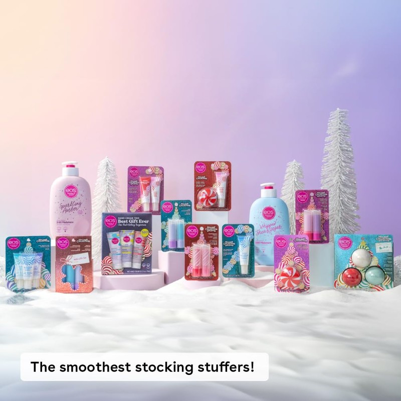 eos Holiday 24H Moisture Mini Super Balm Set- Speculoos Cookie