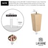 4 inch Wooden Furniture Legs, La Vane Set of 4