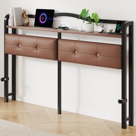 OSASET Full Size Headboard, Full Headboard with Galaxy Projection Lights and USB & Type C Charging Station, Sturdy Full Headboard Only with Storage - Adjustable Height and Easy Assembly