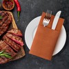 Goldclean Terracotta Napkins Hand Towels Disposable, Linen-Feel Dinner Napkins with
