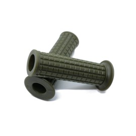 Beatus Bike Handle Grip 22.2mm 1 inch/25 mm Through Type Universal Block Pattern (Green, φ22.2mm)