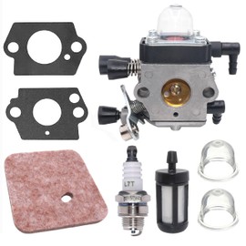 Hippotech C1Q-S186 Carburettor with Air Filter Spark Plug for STIHL FS38 HL45 KM55 FC55 FS45 FS46 FS46C FS55 FS55R FS55RC Thread Cutter Weedeater