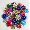 Holiday Premium Gift Bows and Ribbon Kit Includes 28 Christmas