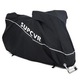 SUPCVR Motorcycle Cover Heavy Duty & Durable,All-Season Waterproof,UV-Proof,Windproof,Anti-Theft with Reflective Strips,Fits Harley Davidson,Honda,KTM,BMW,V-Strom,Suitable for Motorcycles Up to 104"