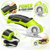 4V Cordless Electric Scissors – Mini Power Cutter for Carpet,