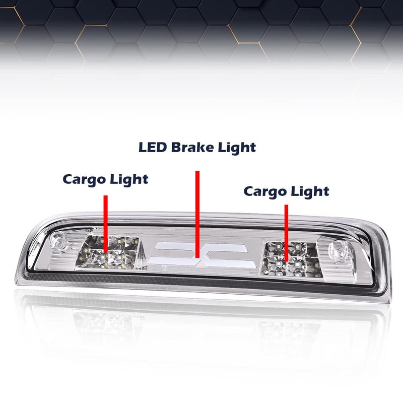 PIT66 3rd Brake Light, Compatible with 2014-2020 Chevy Silverado 2014-2020