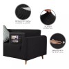 Nube Cubre Sala Protector Stretch Fit Ajustable Elástico 3 Piezas