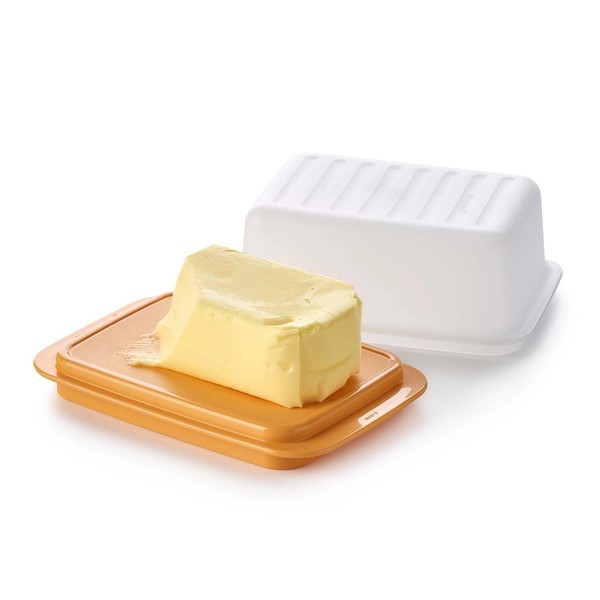 Tupperware Essentials Butter Dish with Lid - Practical, Stylish & Durable Design - A Better Way to Hold Butter - Store Butter, Pâté & Cheese Fresh in The Fridge - BPA-Free - Dishwasher Safe