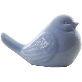 Ceramic Bird Figurine Bird Statue Bird Ornament for Home Bar Ornament Tabletop Decoration - Blue