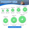 YELARXI Fishing Beads Glow Soft Plastic Fish Rigs 3/4/5/6/7/8/10/12 mm