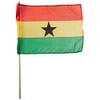 US Flag Store Ghana Flag 12 x 18 inch,Red, Yellow,