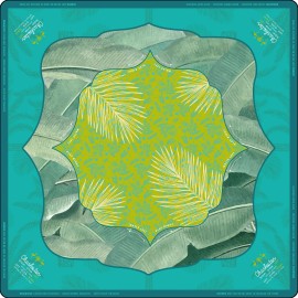 Aesthetic Watercolor Mahjong Mat, Durable & Easy Clean Blue-Green Game Table Mat for Home & Party UseColor: 19-yellow green
