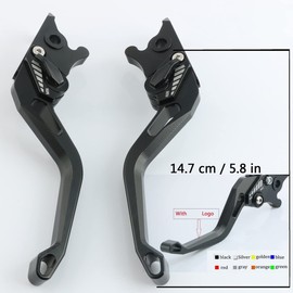 for Yamaha TDM900 TDM 900 2004-2010 2011 2012 2013 2014 Motorcycle Clutch Brake Levers Adjustable 3D Rhombus Texture CNC Aluminum with Logo Lever (Color : Silver)