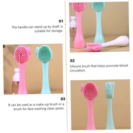 Healeved 12pcs Face Cleansing Brush Portable Exfoliator for Gentle Facial Massage and Deep Cleaning for Removing Makeup and Blackheads