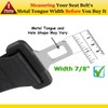 Seat Belt Extender, 2 Packs 9" Car Buckles Seat Belt