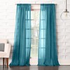 No. 918 Tayla Crushed Texture Semi-Sheer Rod Pocket Curtain Panel,