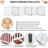 SFJC Freestanding Indoor Dog Fence for The House, Doorways, Hallways,or