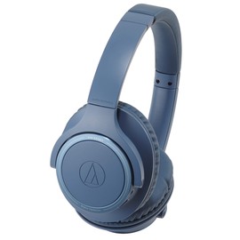 Audio-Technica ATH-SR30BT BL Headphones, Bluetooth Wireless Headphones with Mic, Up to 70 Hours Playtime, Blue ATH-SR30BT BL