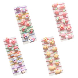 DHWEKU Hair Bobbles for Women and Girls, Cotton Bands, Ponytail Holder for Thick Hair and Curly Hair, 40 Pieces