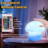 ANGTUO Mushroom Night Light 16 Colors Changing Mushroom Lamp Rechargeable