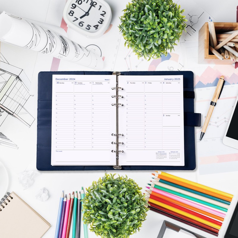 Academic Refill Diary 2024-2025 - Diary 2024-2025 Day Per Page,