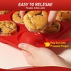 2 Packs 12 Cups Silicone Muffin Pan with Metal Reinforced