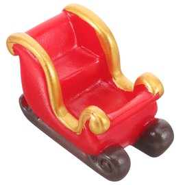 BESPORTBLE Christmas Ornaments resin miniature sled car Charm elder ornaments sleigh Elk accessories crafts Christmas decorations decor decorate table deer cart Resin Sleigh Car Decor