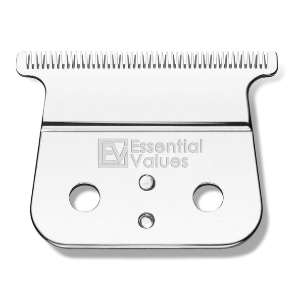 Essential Values Out-liner ReplacementBlades for Andis Shaver (#04521) – For Models GTO, GTX, GO Hair/Beard Trimmers, Slick Polished Finish | Made from the Finest Carbon Steel
