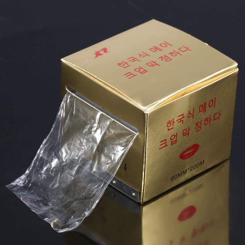 Película de plástico para tatuaje de cejas, película desechable de