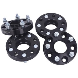 TOPAZ 5x4.5 to 5x4.5 Wheel Spacers 1inch Forged Wheel Spacers Adapters for Honda Accord Civic CR-V HR-V Element Crosstour TL RDX TLX CDX CSX ILX RSX TSX 5x114.3 M12x1.5 Studs (Pack of 4)