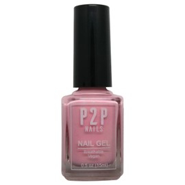 P2P Nails Vegan Pink Nail Gel Polish - Quick Dry Nail Polish - Smooth Texture Nail Gel in Vibrant Colors - Long Lasting Nail Art Gel Polish for all Stylish Women (Blushin' For You!)