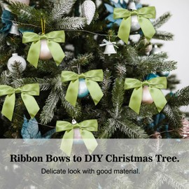 sesameless 30pcs Ribbon Bows for Activites Decoration,2.5cm Mini Bows for Tying Up Packages Gifts,Small Bows to DIY Party Decor for Wrapping Christmas Tree/New Year (Black)