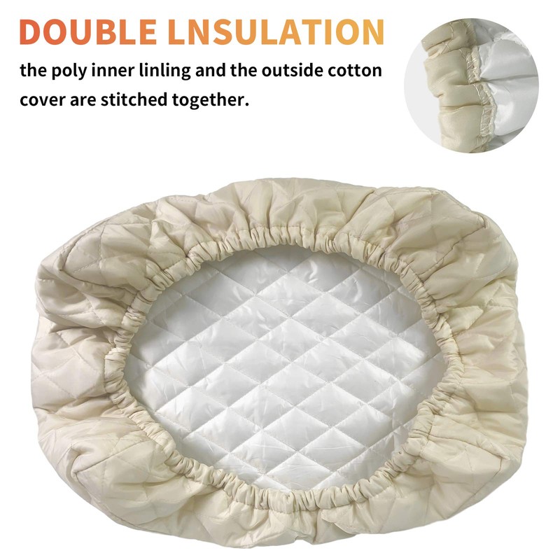 Homydom Air Conditioner Cover Inside,Window AC Unit Cover, Double Insulation