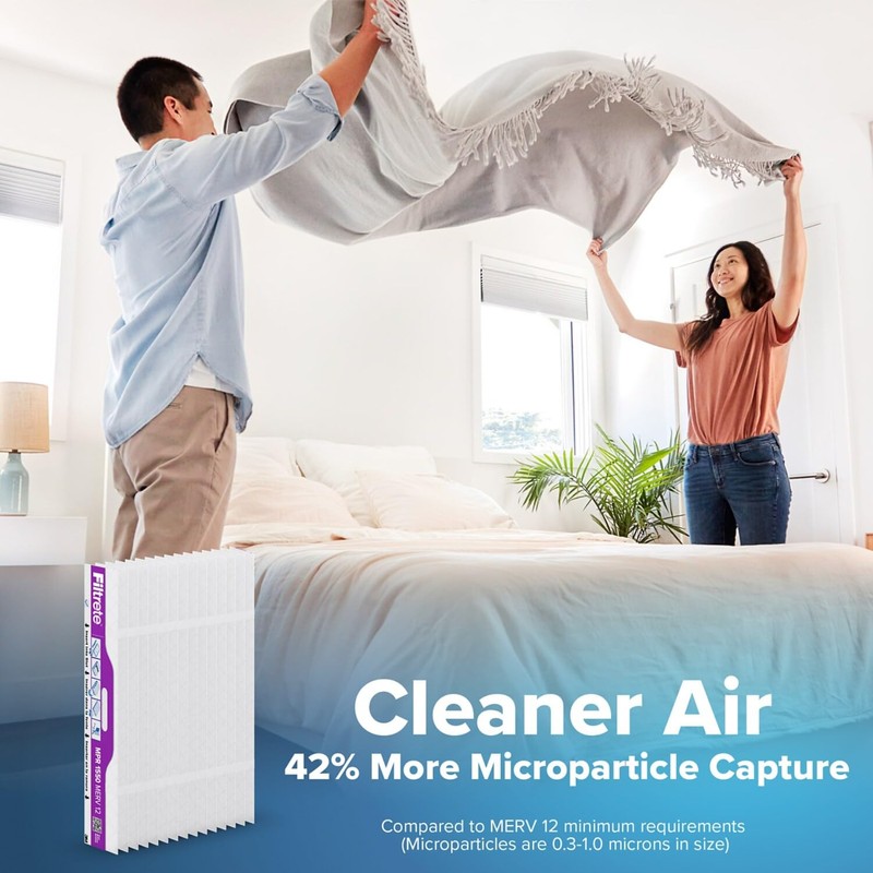 Filtrete 16x25x4 Refillable Air Filter replacement, MPR 1550, MERV 12,