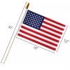 Anley 12 Pack USA Stick Flag 18" x 12" Handheld