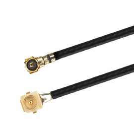 Rfsupplier U.FL-MHF4 Cable, IPEX/MHF4 Cable, 1.4 inches (3.5 cm), MHF4 Female to U.FL Male, 0.4 inch (1.13 mm) Cable, Heavy Duty, Ultra Low Loss, Coaxial Shooting, Pack of 2