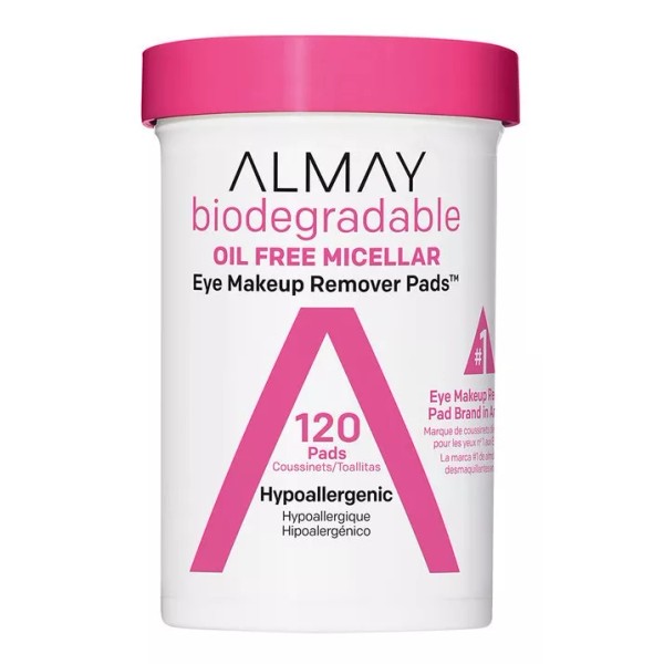 Almay Pads Desmaquillantes Biodegradable Micelerares  120 Piezas