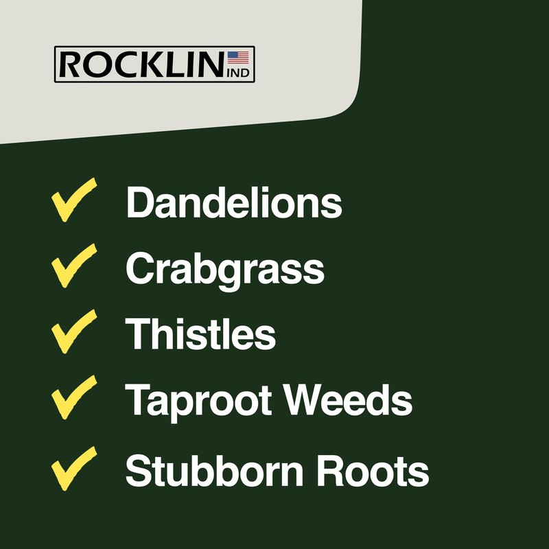 Rocklin™ Stand Up Weed Puller Tool - 4 Claw Steel