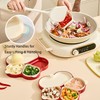 Multi-Purpose Serving Trays, Detachable 4 Compartment Platter, Reusable Snack Tray