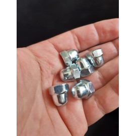 M8 Dome Hex Nuts Zinc Plated Steel Domed Hexagon Head Cap Nut 8mm Box of 20pcs