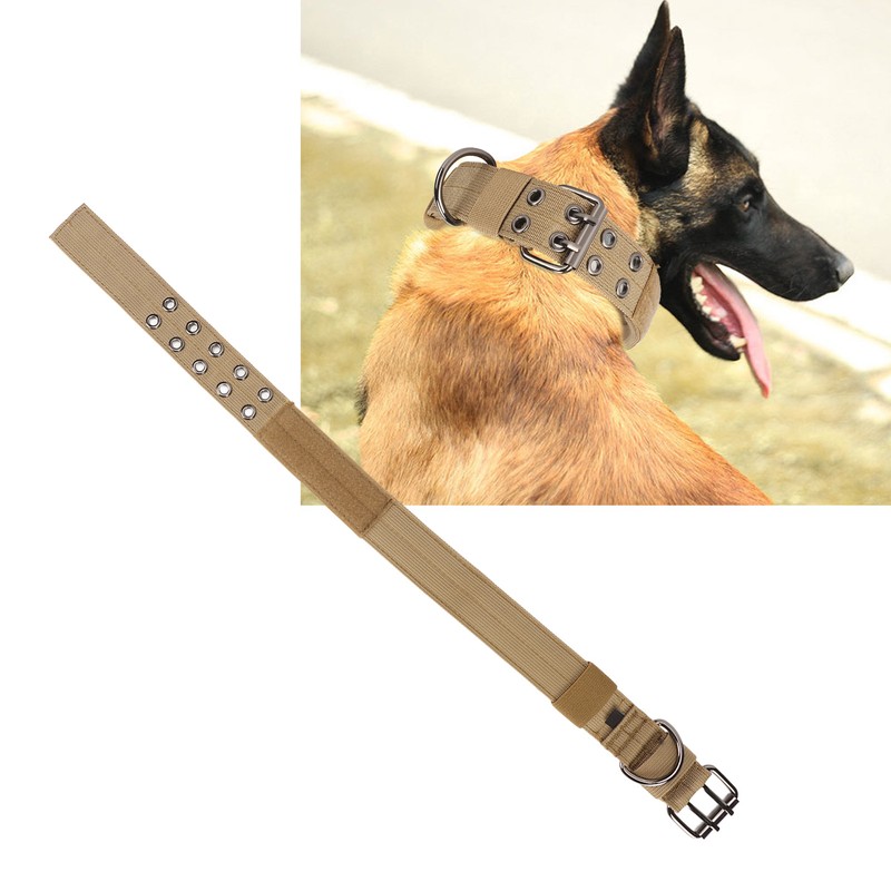 Military Dog Collar Adjustable Nylon Training Dog Collar with Heavy