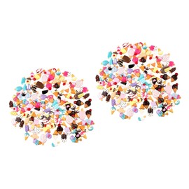 Operitacx 200 Stk Bausatz zur Schmuckherstellung Dekorationszubehör aus Harz Material für Segensbeutel selber machen Zubehör für Eiscreme-Harze Handyhülle Stempelkissen Haarschmuck Kind