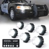 Xprite White LED Hideaway Emergency Strobe Lights Kit, 20 Flashing