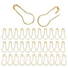 LE-stone 1000Pcs Safety Pin Metal Bulb Gourd Pins Pear Shaped