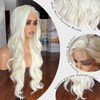 LuxeMelan 13x4 Lace Front Wigs Blonde Lace Frontal Wig 613