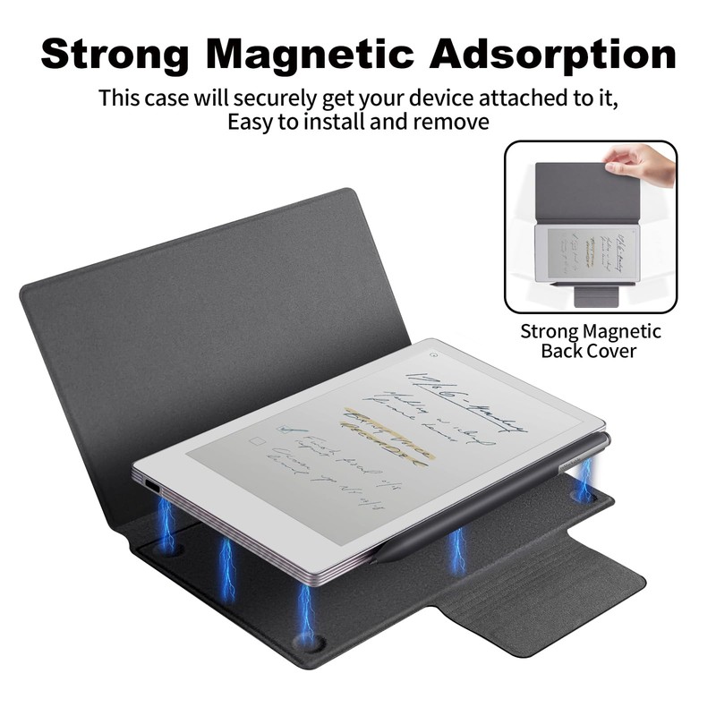 LaoShuSheng Magnetic Case for 7.3" Remarkable Paper Pro Move Tablet