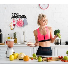 SirHoldeer Key Holder Modern, Welcome Home Key Hook, Key Holder Wall, Key Hanger with 10 Hooks, Key Holder Wall, Wall Decoration Hallway, Metal Decoration