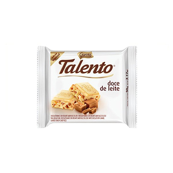 Garoto - Talento - Dulce de Leche - 3.53 Oz (PACK OF 12) | Doce de leite - 100g