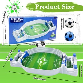 Yeefunjoy Mini Tabletop Football Game, Table Soccer Game with 2 Footballs Parent-child Interactive Games Table Football Board Family Game for Kids and Adults Christmas Birthday Worlds Cup Gifts