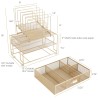 Workspace Gold Desk Organizer and Accessories Desktop Rack with File